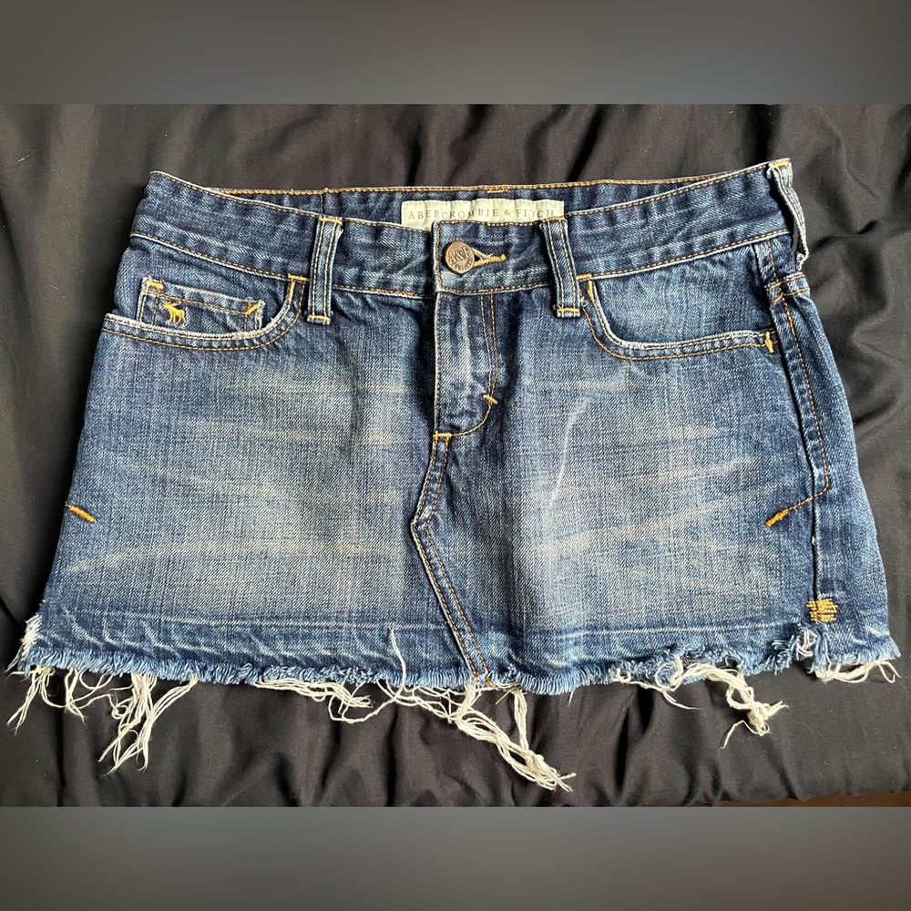 Abercrombie and Fitch mini denim skirt